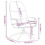 Sillón de relax de piel de ante sintético gris taupé | Foro24.es | Tu tienda online para hogar, jardín y más Foro24.es