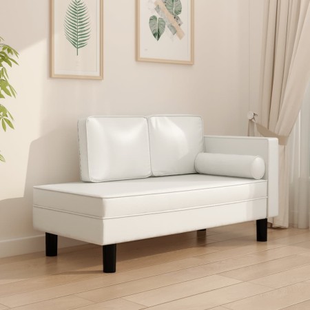 Sofá diván con cojines y cojín de cabeza cuero sintético crema von , Sofas - Ref: Foro24-340696, Preis: 192,85 €, Rabatt: %