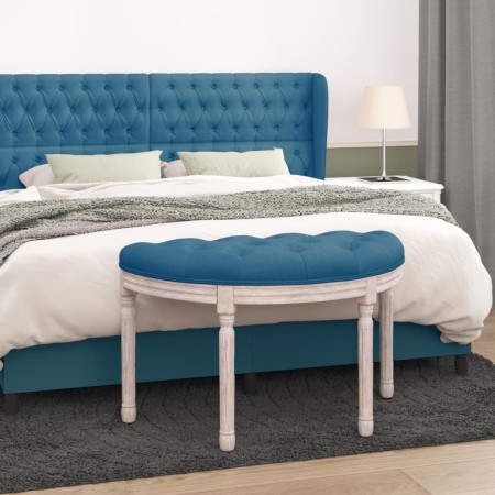 Banco de terciopelo azul 81,5x41x49 cm | Foro24.es | Tu tienda online para hogar, jardín y más Foro24.es