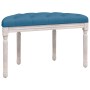 Banco de terciopelo azul 81,5x41x49 cm | Foro24.es | Tu tienda online para hogar, jardín y más Foro24.es