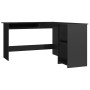 Escritorio forma de L contrachapada negro brillo 120x140x75 cm von , Schreibtische - Ref: Foro24-800754, Preis: 182,33 €, Rab...