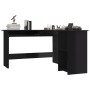 Escritorio forma de L contrachapada negro brillo 120x140x75 cm von , Schreibtische - Ref: Foro24-800754, Preis: 182,33 €, Rab...