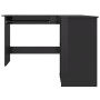 Escritorio forma de L contrachapada negro brillo 120x140x75 cm von , Schreibtische - Ref: Foro24-800754, Preis: 182,33 €, Rab...