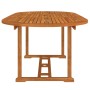 Mesa de jardín madera maciza de eucalipto 200x100x75 cm