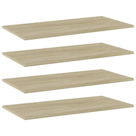 Estante estantería 4 uds contrachapada roble Sonoma 80x40x1,5cm by , Shelves - Ref: Foro24-805336, Price: 41,19 €, Discount: %