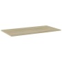 Estante estantería 4 uds contrachapada roble Sonoma 80x40x1,5cm by , Shelves - Ref: Foro24-805336, Price: 41,19 €, Discount: %