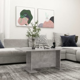 Mesa de centro madera contrachapada gris hormigón 103,5x60x40cm by , Coffee table - Ref: Foro24-806844, Price: 37,84 €, Disco...
