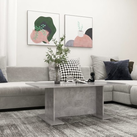 Mesa de centro madera contrachapada gris hormigón 103,5x60x40cm by , Coffee table - Ref: Foro24-806844, Price: 37,84 €, Disco...