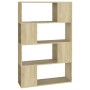 Librería separador contrachapada roble Sonoma 80x24x124,5 cm by , Bookcases and shelves - Ref: Foro24-809137, Price: 59,54 €,...
