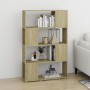 Librería separador contrachapada roble Sonoma 80x24x124,5 cm by , Bookcases and shelves - Ref: Foro24-809137, Price: 59,54 €,...
