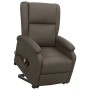 Sillón de masaje elevable cuero sintético gris de , Sillones de masaje eléctricos - Ref: Foro24-329695, Precio: 348,83 €, Des...