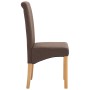 Sillas de comedor giratorias 2 unidades tela marrón by , dining chairs - Ref: Foro24-249025, Price: 144,32 €, Discount: %