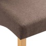 Sillas de comedor giratorias 2 unidades tela marrón by , dining chairs - Ref: Foro24-249025, Price: 144,32 €, Discount: %