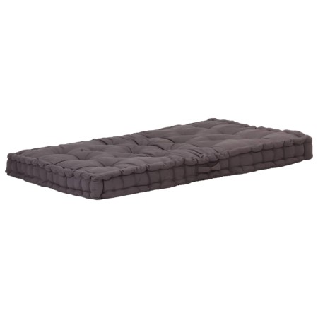 Cojín para palés algodón gris antracita 120x80x10 cm by , Cushions for chairs and sofas - Ref: Foro24-48676, Price: 71,96 €, ...