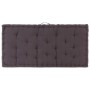 Cojín para palés algodón gris antracita 120x80x10 cm by , Cushions for chairs and sofas - Ref: Foro24-48676, Price: 71,96 €, ...