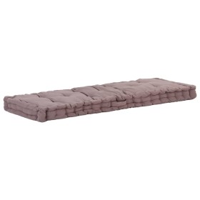 Cojín para palés algodón gris taupe 120x40x7 cm de , Cojines para sillas y sofás - Ref: Foro24-48681, Precio: 38,93 €, Descue...