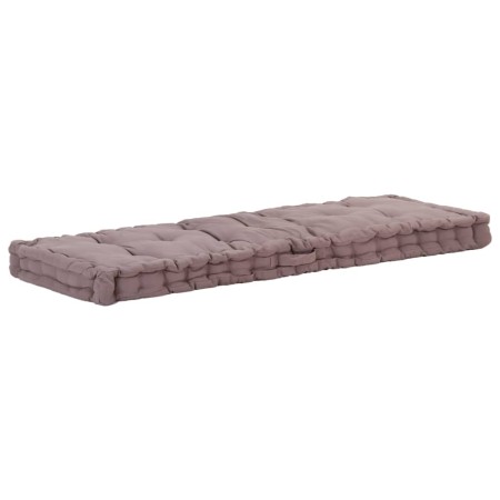 Cojín para palés algodón gris taupe 120x40x7 cm by , Cushions for chairs and sofas - Ref: Foro24-48681, Price: 43,78 €, Disco...