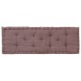 Cojín para palés algodón gris taupe 120x40x7 cm by , Cushions for chairs and sofas - Ref: Foro24-48681, Price: 43,78 €, Disco...