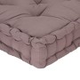 Cojín para palés algodón gris taupe 120x40x7 cm by , Cushions for chairs and sofas - Ref: Foro24-48681, Price: 43,78 €, Disco...