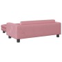 Cama para perros con extensión terciopelo rosa 100x50x30 cm by , Beds for dogs - Ref: Foro24-172022, Price: 149,39 €, Discoun...