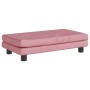 Cama para perros con extensión terciopelo rosa 100x50x30 cm by , Beds for dogs - Ref: Foro24-172022, Price: 149,39 €, Discoun...
