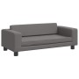 Cama de perros con extensión cuero sintético gris 100x50x30 cm by , Beds for dogs - Ref: Foro24-172029, Price: 139,28 €, Disc...