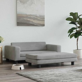 Cama de perros con extensión terciopelo gris claro 100x50x30 cm von , Betten für Hunde - Ref: Foro24-172020, Preis: 143,80 €,...