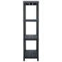 Estantería de plástico 5 unidades 60x30x138 cm negro by , Industrial shelving - Ref: Foro24-276252, Price: 164,41 €, Discount: %