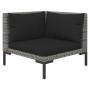 Muebles jardín 3 pzas ratán sintético semicircular gris oscuro | Foro24.es | Tu tienda online para hogar, jardín y más Foro24.es