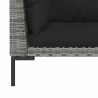 Muebles jardín 3 pzas ratán sintético semicircular gris oscuro | Foro24.es | Tu tienda online para hogar, jardín y más Foro24.es