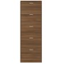 Mueble zapatero madera contrachapada marrón roble 59x17x169 cm by , Shoe racks and shoe organizers - Ref: Foro24-342517, Pric...