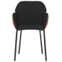 Sillas de comedor 2 unidades cuero sintético y tela negro by , dining chairs - Ref: Foro24-344754, Price: 116,33 €, Discount: %