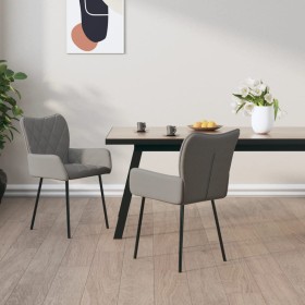 Sillas de comedor giratorias 2 unidades tela gris claro von , Essstühle - Ref: Foro24-344831, Preis: 130,45 €, Rabatt: %