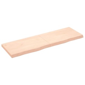 Estante de pared madera maciza roble sin tratar 160x50x(2-6) cm by , Shelves and shelves - Ref: Foro24-363593, Price: 62,88 €...