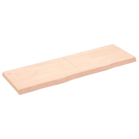 Estante de pared madera maciza roble sin tratar 160x50x(2-6) cm de , Estantes y estanterías - Ref: Foro24-363593, Precio: 62,...