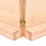 Estante de pared madera maciza roble sin tratar 160x50x(2-6) cm de , Estantes y estanterías - Ref: Foro24-363593, Precio: 62,...