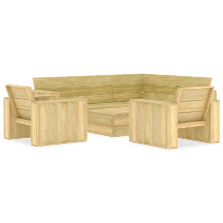 Juego de muebles de jardín 4 piezas madera de pino impregnada by , Garden sets - Ref: Foro24-3053193, Price: 764,57 €, Discou...