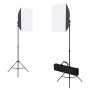 Kit de estudio fotográfico con luces softbox, fondo y reflector de , Flashes e iluminaciones de estudio - Ref: Foro24-3067051...