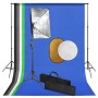 Kit de estudio fotográfico con luces softbox fondo y reflector de , Flashes e iluminaciones de estudio - Ref: Foro24-3067098,...