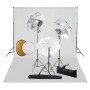Kit estudio fotográfico lámparas, sombrillas, fondo y reflector | Foro24.es | Tu tienda online para hogar, jardín y más Foro24.es