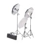 Kit estudio fotográfico lámparas, sombrillas, fondo y reflector | Foro24.es | Tu tienda online para hogar, jardín y más Foro24.es