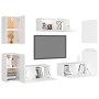 Set de muebles de salón TV 7 piezas madera de ingeniería blanco von , TV-Möbel - Ref: Foro24-3078672, Preis: 263,04 €, Rabatt: %