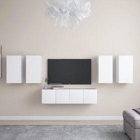Set de muebles de salón TV 6 piezas madera de ingeniería blanco von , TV-Möbel - Ref: Foro24-3078679, Preis: 202,76 €, Rabatt: %