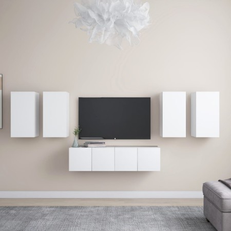 Set de muebles de salón TV 6 piezas madera de ingeniería blanco von , TV-Möbel - Ref: Foro24-3078679, Preis: 202,76 €, Rabatt: %