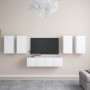 Set de muebles de salón TV 6 piezas madera de ingeniería blanco von , TV-Möbel - Ref: Foro24-3078679, Preis: 202,76 €, Rabatt: %