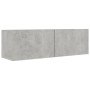 Set muebles de salón TV 9 pzas madera ingeniería gris hormigón von , TV-Möbel - Ref: Foro24-3079158, Preis: 382,90 €, Rabatt: %