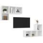 Muebles de pared para TV 4 uds madera contrachapada blanco von , TV-Möbel - Ref: Foro24-3079835, Preis: 136,49 €, Rabatt: -5%%
