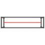 Estructura banco de trabajo metal negro y rojo mate 210x50x79cm by , Table legs - Ref: Foro24-151454, Price: 86,25 €, Discoun...