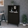 Aparador alto madera contrachapada negro 60x36x110 cm de , Aparadores - Ref: Foro24-821229, Precio: 101,69 €, Descuento: %