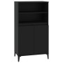 Aparador alto madera contrachapada negro 60x36x110 cm de , Aparadores - Ref: Foro24-821229, Precio: 101,69 €, Descuento: %